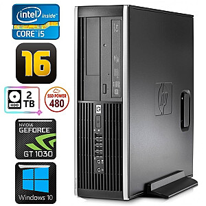 Stacionarūs kompiuteris HP 8100 Elite SFF i5-750 16GB 480SSD+2TB GT1030 2GB DVD WIN10