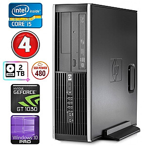 Stacionarūs kompiuteris HP 8100 Elite SFF i5-750 4GB 480SSD+2TB GT1030 2GB DVD WIN10Pro