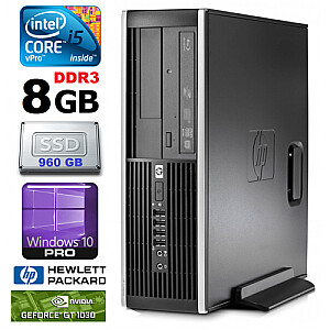 Stacionarūs kompiuteris HP 8100 Elite SFF i5-650 8GB 960SSD GT1030 2GB DVD WIN10Pro