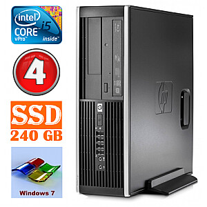 Stacionarūs kompiuteris HP 8100 Elite SFF i5-650 4GB 240SSD DVD WIN7Pro