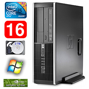 Stacionarūs kompiuteris HP 8100 Elite SFF i5-650 16GB 2TB GT1030 2GB DVD WIN7Pro