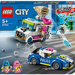 LEGO miesto policija vejasi ledų furgoną (60314)