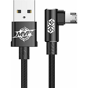 „Baseus“ USB kabelis „Baseus MVP“ USB kabelis, pasukamas atgal, „Micro USB“ 2 m juodas