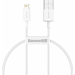 Baseus USB-A USB laidas, tiesus kištukas - 0,25 m, baltas (CALYS-02)