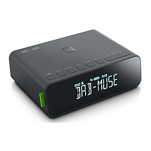 Muse DAB+/FM RDS Radio M-175 DBI Alarm function, AUX in, Black