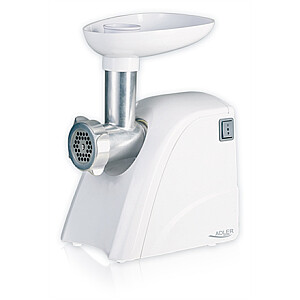 Adler AD 4803 Meat mincer, Power 800W, Bowl, Middle size sieve, Mince sieve, Poppy sieve, Plunger, Sausage filler Adler