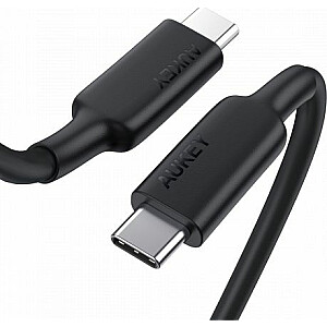 USB-кабель Aukey USB-C, прямой штекер — 1 м, черный (CB-CD23)